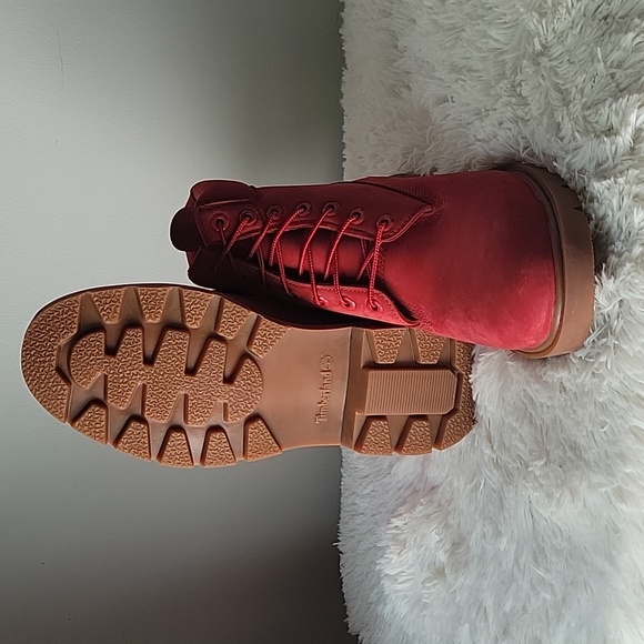 Timberland Classic 6 Inch Waterproof Boot Dark Red Nubuck Size: US 10.5 M - Picture 5 of 5